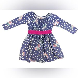 TEA COLLECTION Long Sleeve Butterfly Dress- 3